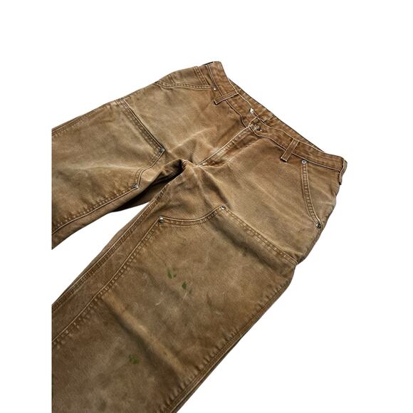 Vintage Carhartt Women’s WB136 BRN Easy Fit Double Knee Carpenter Work 12x30 Y2K - Picture 6 of 9